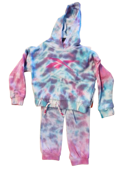 REEBOK Training- / Hausanzug für Mädchen Color Tie Dye