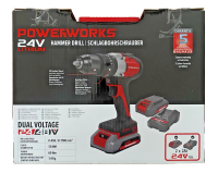 Akku-Bohrschrauber von Powerworks mit 2 Akkus und 1...