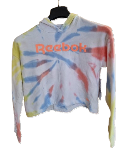 Reebok Kinder Cropped Hoodie „Swirl Tie-Dye“ – Apricot Blush