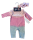 Reebok Baby Einteiler mit Haarband „Pink Ombre“
