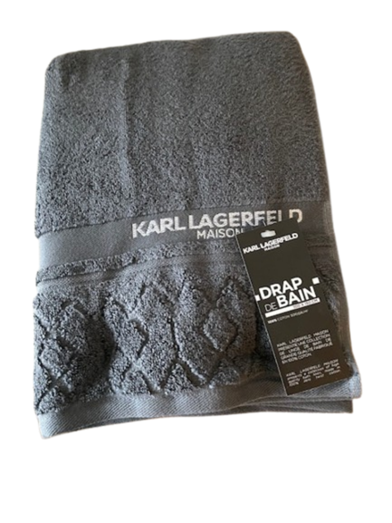 Karl Lagerfeld Maison Sauna-/Duschtuch 100 × 150 cm – 100 % Baumwolle, luxuriöses Badtextil