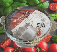 Edelstahltopf Ø 20 cm / 2,9 l mit Glasdeckel...