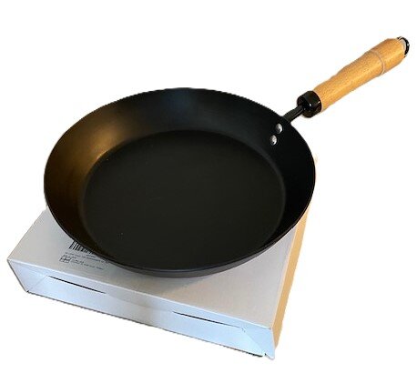Pfanne - Sky Light Carbon Steel Pfanne 26 cm – robuste Eisenpfanne mit Holzgriff & Induktion geeignet