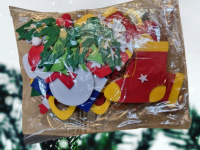 Adventskalender aus Filz – Weihnachtsbaum mit Klett-Motiven (120 x 93 cm) mit bereits 12 Geschenken & 1 x Plüsch Elch SE7EN