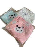 Babyhandtuch mit Kapuze Bärenmotiv