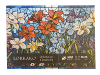 Lorkako Mosaic Flowers Puzzle im kunstvollen...