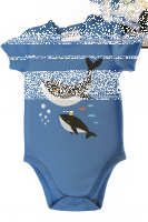 Baby Kurzarmbody 2er Set 100% Baumwolle - Wal