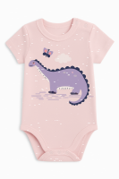 Baby Kurzarm Body 2er Set - 100% Baumwolle - Dinomotiv