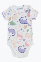 Baby Kurzarm Body 2er Set - 100% Baumwolle - Dinomotiv