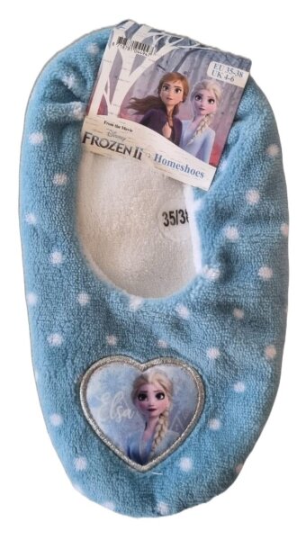 Disney Frozen II Hausschuhe – Helltürkis, kuschelig & OEKO-TEX zertifiziert (Größe 35-38)
