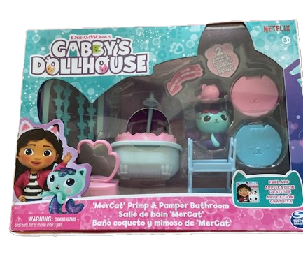 Gabby’s Dollhouse – MerCat’s Primp & Pamper Bathroom – Deluxe Badezimmer-Set
