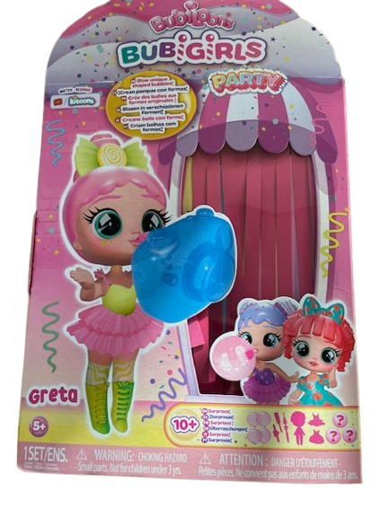 Überraschungs-Puppenparty mit Accessoires & Luftballon-Magie Bubiloons Bubi Girls Party – Greta – ab 5