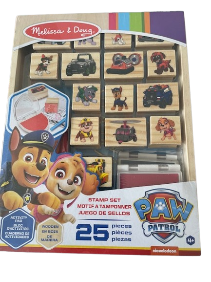 Niedliches PAW Patrol Holz-Stempelset mit 25 Teilen – kreativ & spaßig